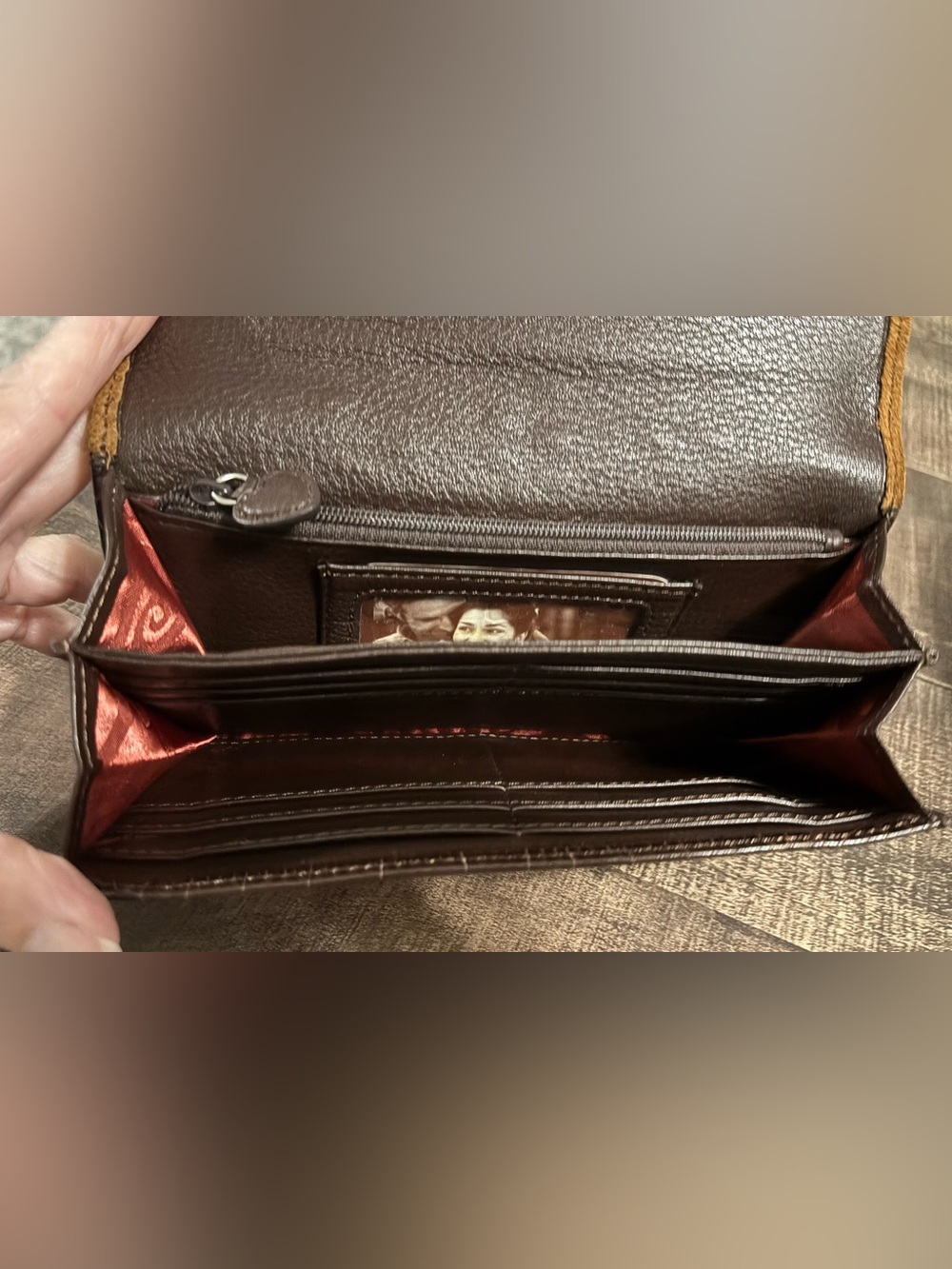 Brighton Savannah Croc-Embossed Wallet - Picture 4 of 11